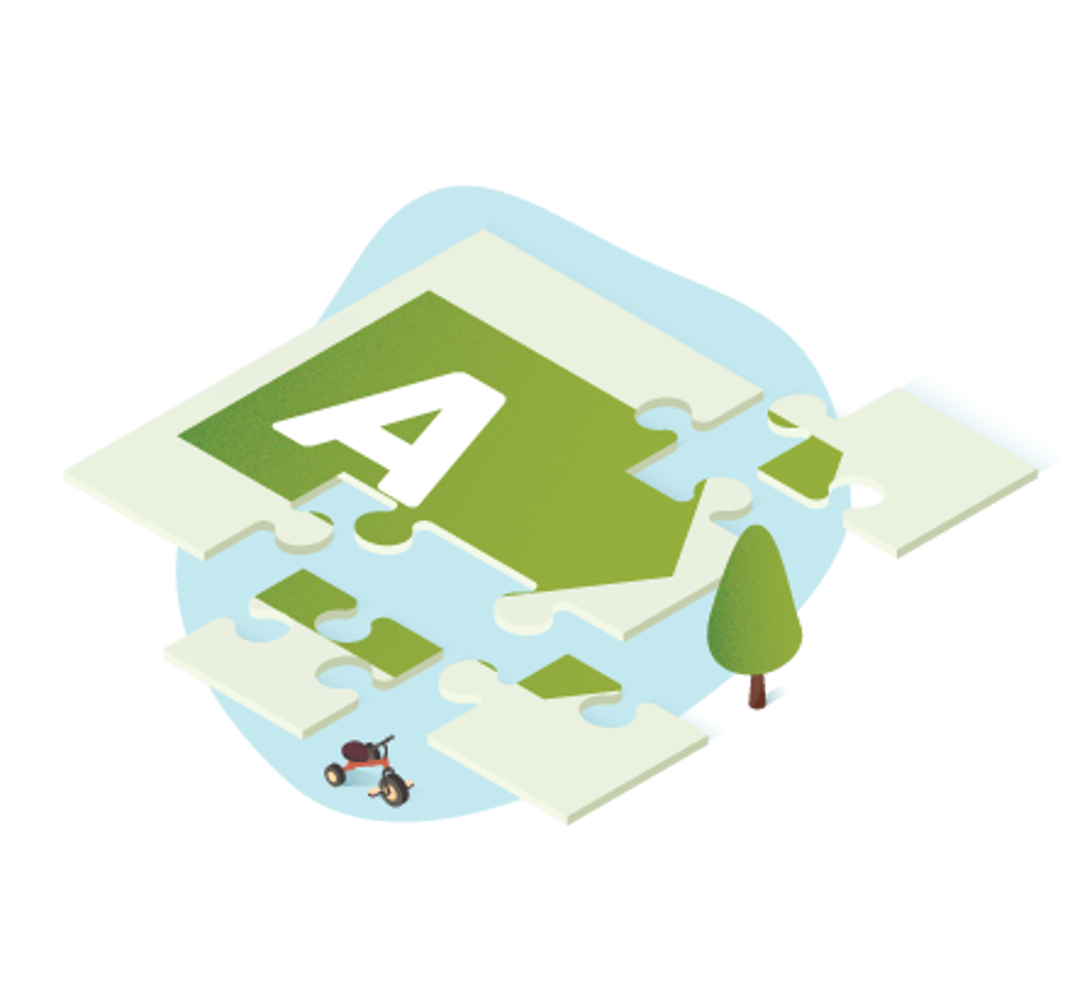 Animatie label A puzzel