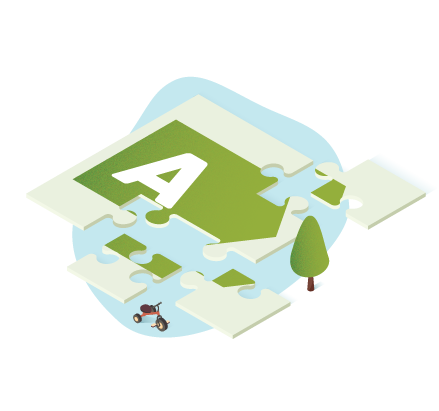 Animatie label A puzzel