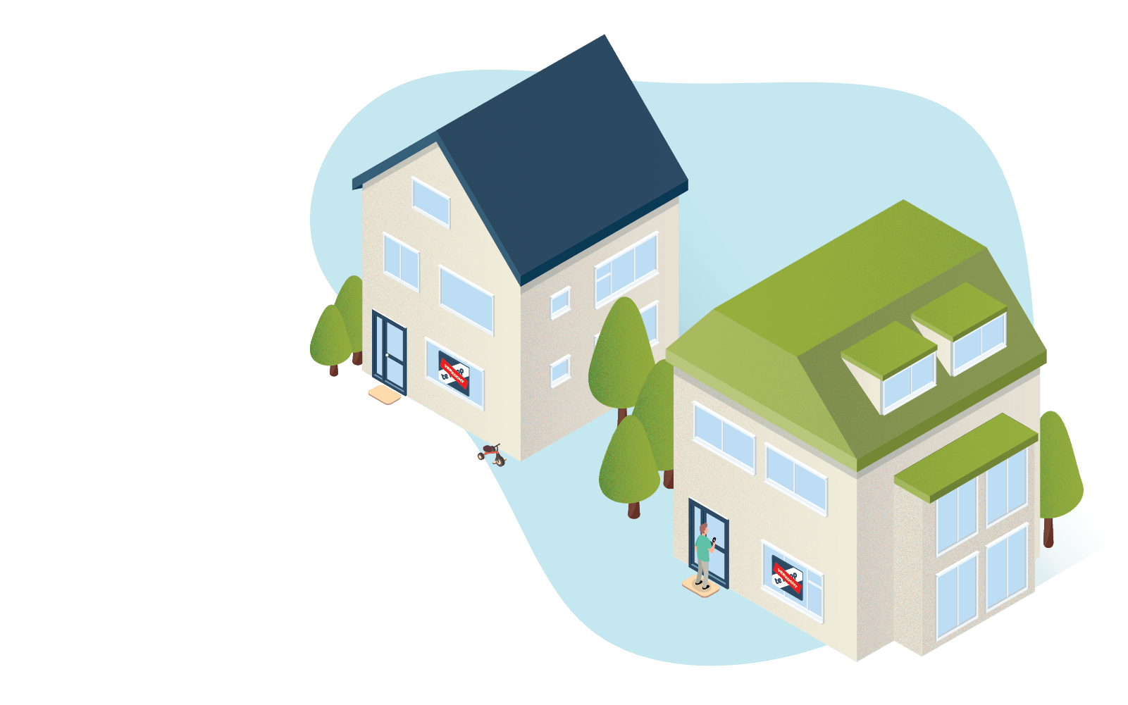 Animatie huisjes verkocht
